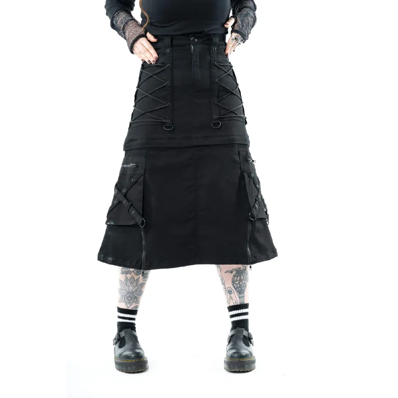 KNIGHTLEY SKIRT - BLACK cashmere skirt soft