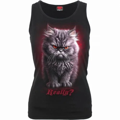 Spiral Direct Womens/Ladies Anger Management Really Sleeveless Tank Top cute tank top