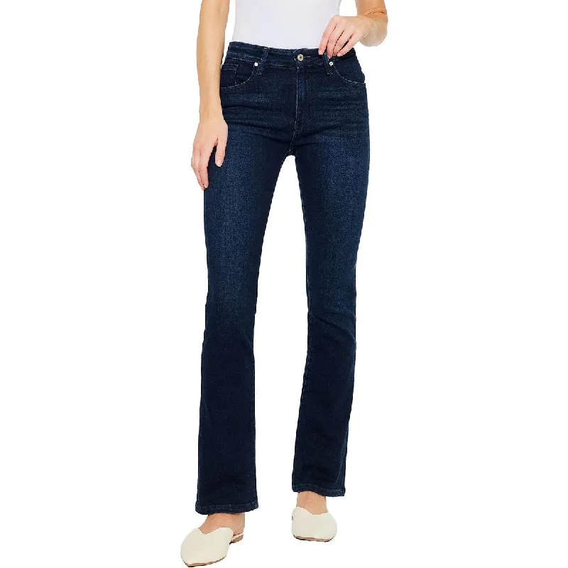 KanCan Womens Pocket Denim Bootcut Pants Lightweight Jogger Pants