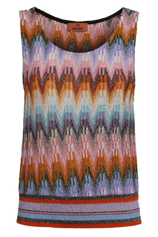 Sleeveless Tank Top glitter tank top
