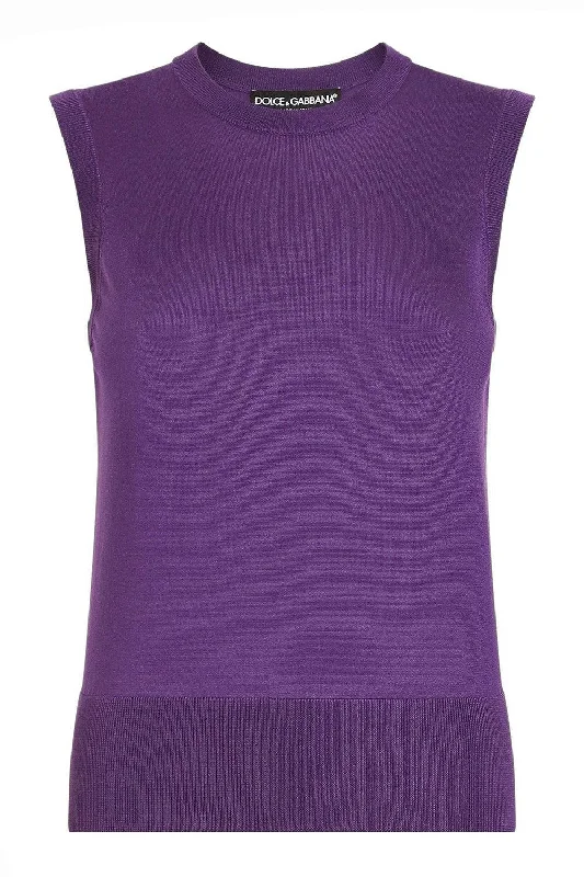 Sleeveless Tank Top lavender tank top