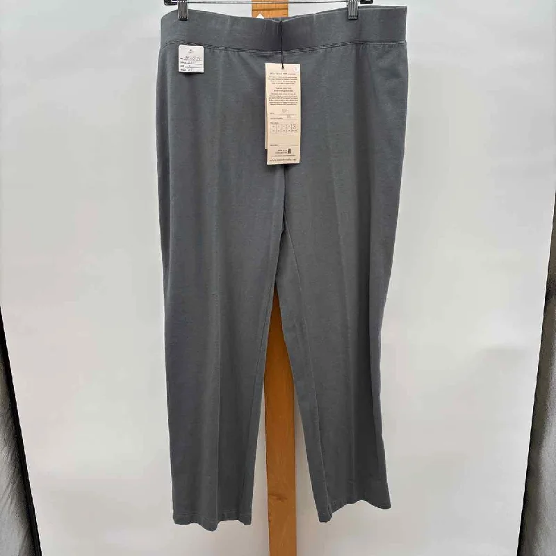 Neon Buddha Women's Size XL Gray Solid Pants Sleek Black Pants