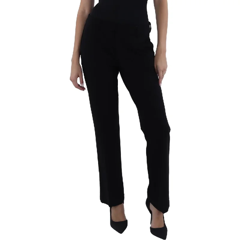 Liverpool Womens Solid  Flared Pants Stylish Paperbag Waist Pants