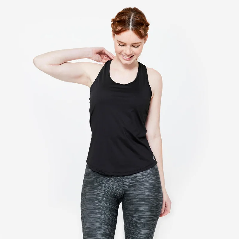 Women's Cardio Fitness Muscle Back Tank Top My Top baby blue tank