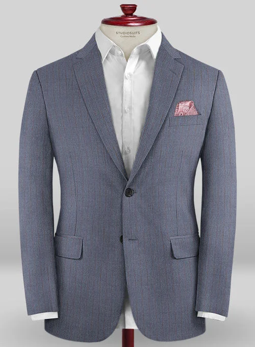 Caccioppoli Sun Dream Polico Blue Wool Silk Jacket Fleece Jacket Down Jacket Parka