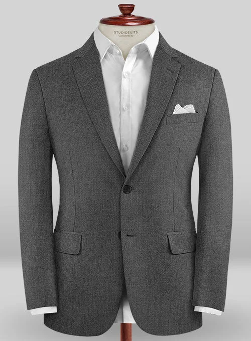 Caccioppoli Sun Dream Sojera Charcoal Wool Silk Jacket Fleece Fabric Down Fabric Feather Fabric