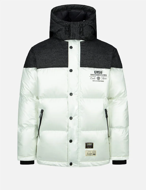 Daicock Print Fabric-Blocking Down Jacket Corduroy Jacket Velvet Jacket Brocade Jacket