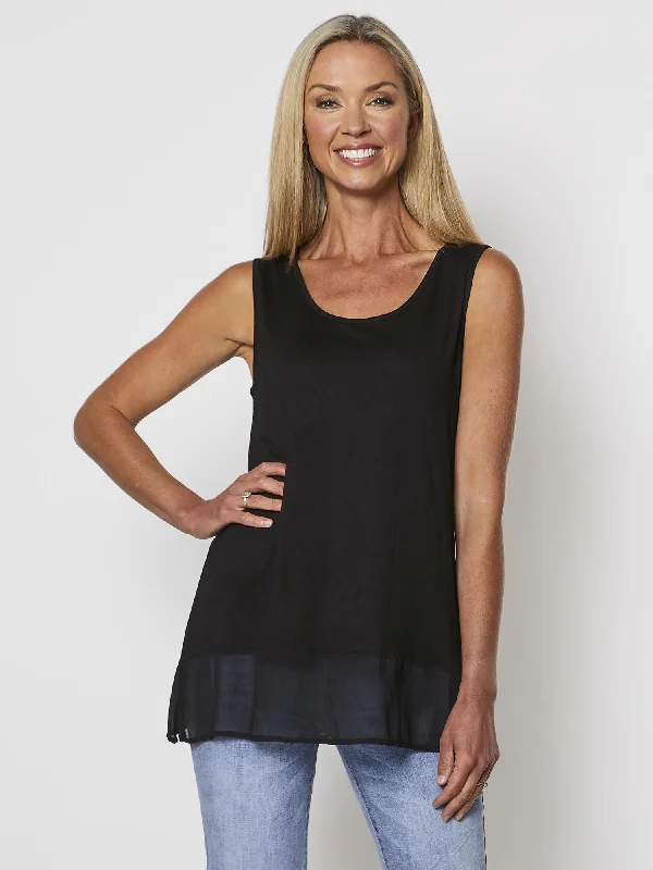 Reversible Tank Top - Black white tank top
