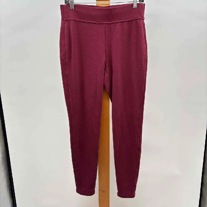 Lands End Women's Size M burgundy Solid Pants Lightweight Jogger Pants