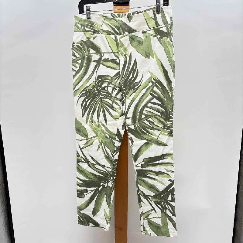 Chico's Women's Size 8 White Tropical Pants Cozy Lounge Pants