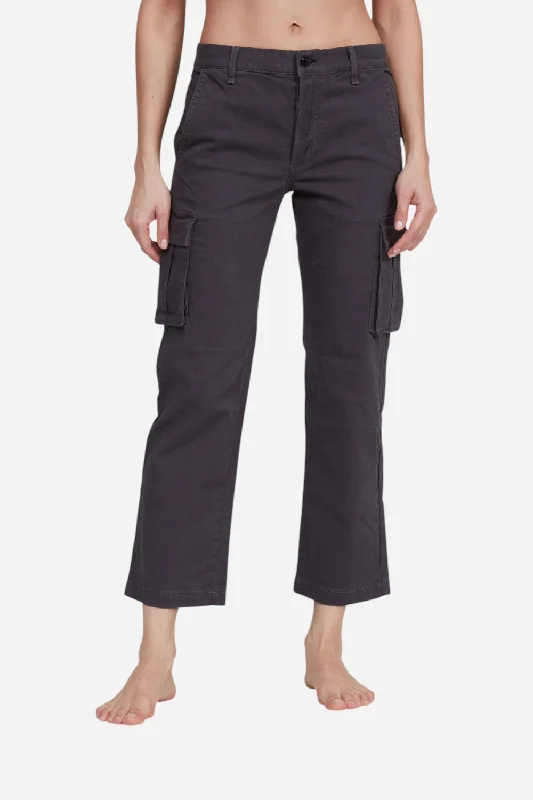 ASKKNY The Cargo Pant in Washed Black Modern Bootcut Pants