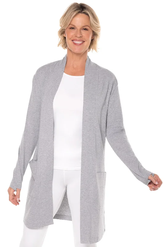 Women's Corbella Cardigan | Grey Heather Elegant Classic Vintage