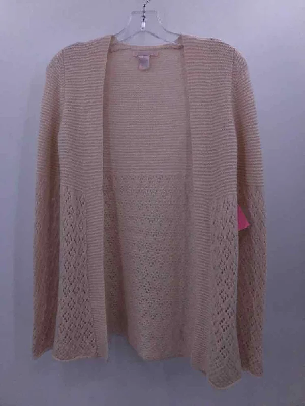 Pre-Owned Rebecca Taylor Ivory Size Medium Cardigan Sweater Fitted Slim Tailored