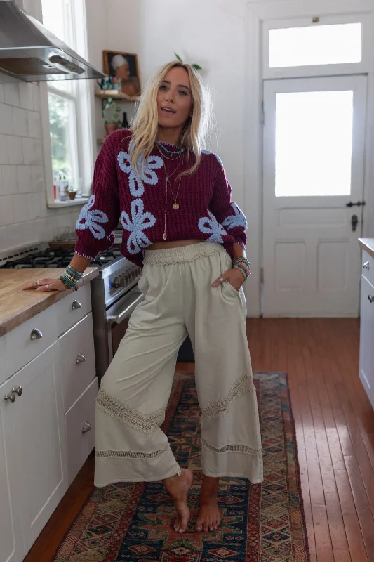 Any Day Wide Leg Pants - Taupe Trendy Wide-Legged Trousers