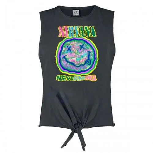 Amplified Womens/Ladies Scribble Nirvana Sleeveless Tank Top cotton tank top
