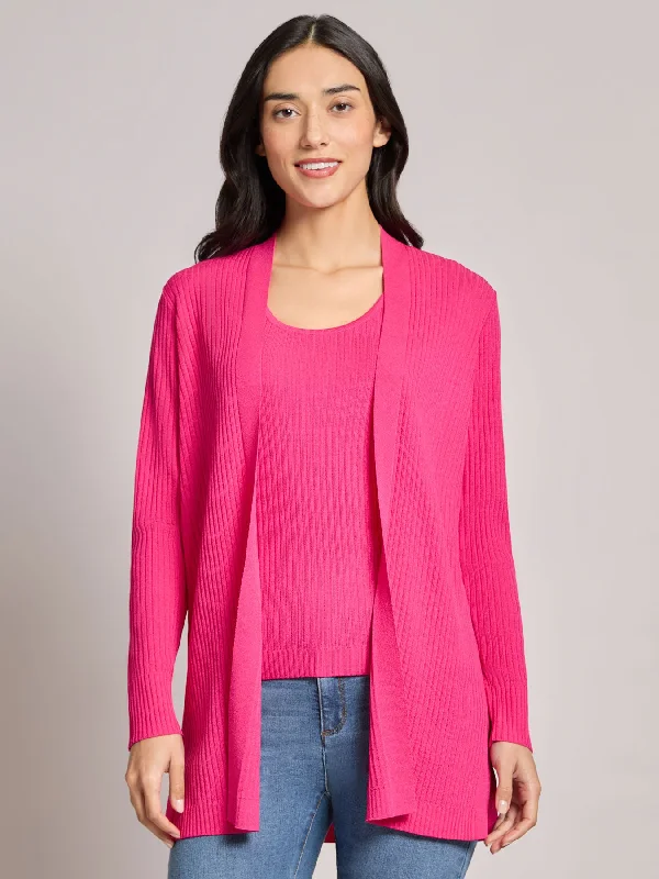 Open Front Sutton Cardigan Rayon Fabric Velvet Fabric Corduroy Fabric
