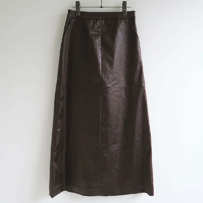 【IIROT/イロット】<br>Leather touch Skirt <br>027-024-WS18 lace skirt intricate
