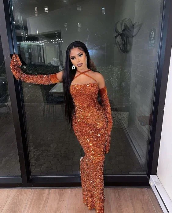 Vintage Orange Sequins Sheath Party Dress Sexy Prom Dress cc2289 Tunics Chic fashionable Vintage Orange Sequins Sheath Party Dress Sexy Prom Dress cc2289 Tunics Chic fashionable