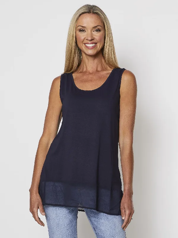 Reversible Tank Top - Navy stylish tank top