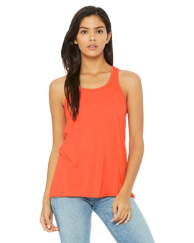 Racerback Tank Top - Coral sheer tank top