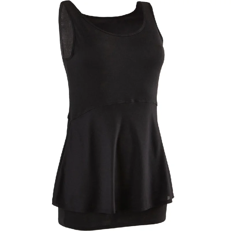 530 Pilates and Gentle Gym Tank Top - Black relaxed fit tank