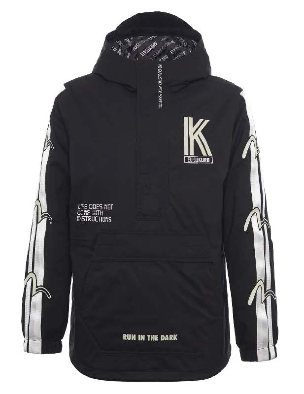 Half-zip Padded Jacket with Seagull Badges Print Jacket Jacquard Jacket Patchwork Jacket Half-zip Padded Jacket with Seagull Badges Print Jacket Jacquard Jacket Patchwork Jacket
