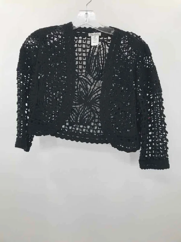 Pre-Owned Oscar de la Renta Black Size Small Cardigan Sweater Wool Cardigan Cotton Cardigan Cashmere Cardigan