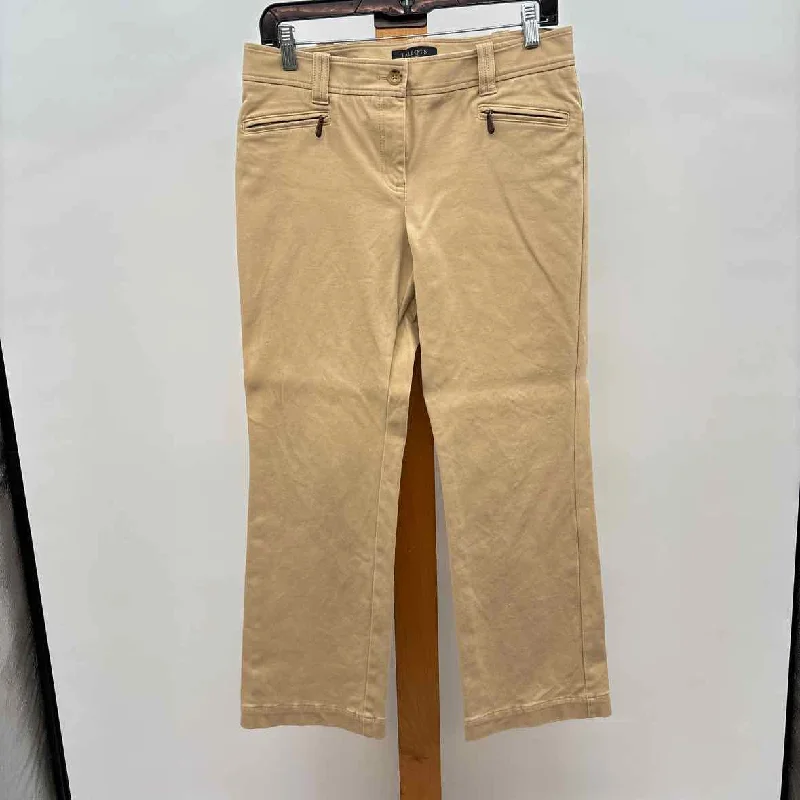 Talbots Women's Size 8P Tan Solid Pants Comfy Athletic Pants