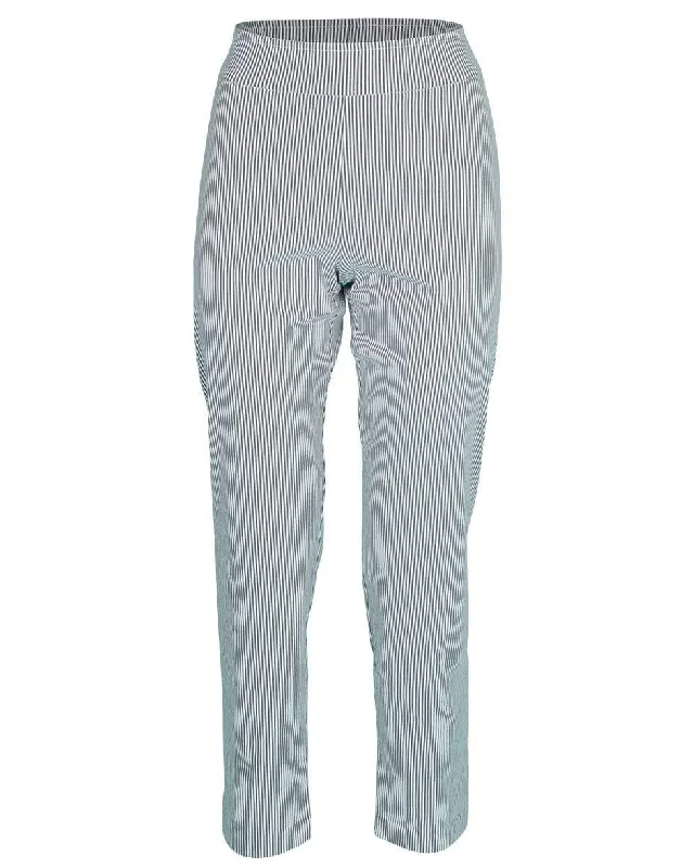 Lili Seersucker Striped Pant Formal Stretch Pants