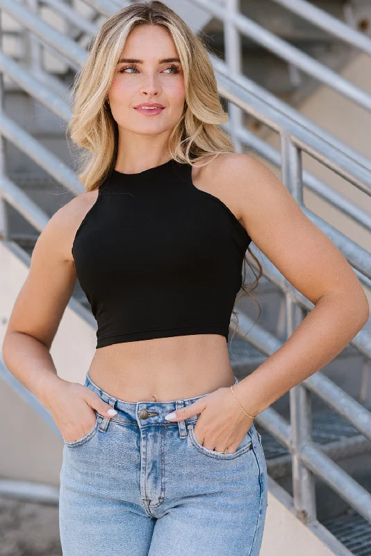 Cropped Round Neck Sleeveless Tank Top tie dye tank