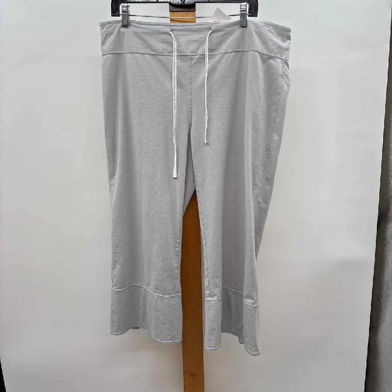 Neon Buddha Women's Size XL Gray Solid Pants Cozy Knit Pants