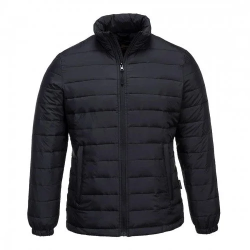 Portwest Womens/Ladies Aspen Baffled Padded Jacket Faux Fur Jacket Real Fur Jacket Shearling Jacket