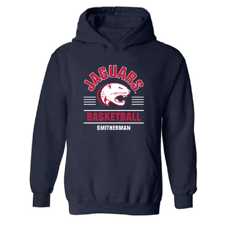 South Alabama - NCAA Women's Basketball : Naomi Smitherman - Classic Fashion Shersey Hooded Sweatshirt Hoodie with Exposed Zipper Edgy Industrial South Alabama - NCAA Women's Basketball : Naomi Smitherman - Classic Fashion Shersey Hooded Sweatshirt Hoodie with Exposed Zipper Edgy Industrial