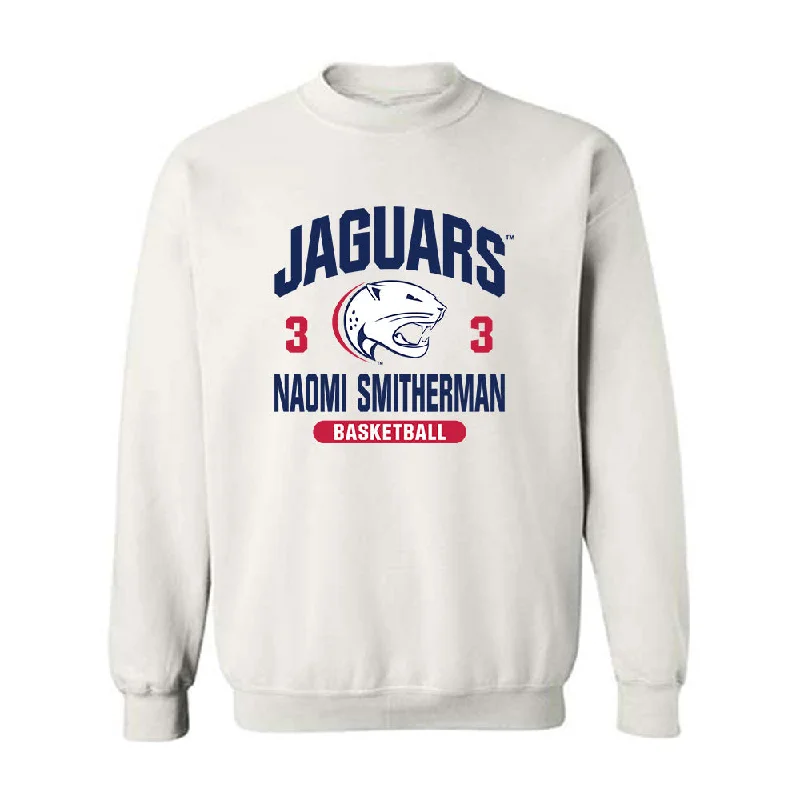 South Alabama - NCAA Women's Basketball : Naomi Smitherman - Classic Fashion Shersey Crewneck Sweatshirt Hoodie with Hem Patch Decorative Personalized South Alabama - NCAA Women's Basketball : Naomi Smitherman - Classic Fashion Shersey Crewneck Sweatshirt Hoodie with Hem Patch Decorative Personalized