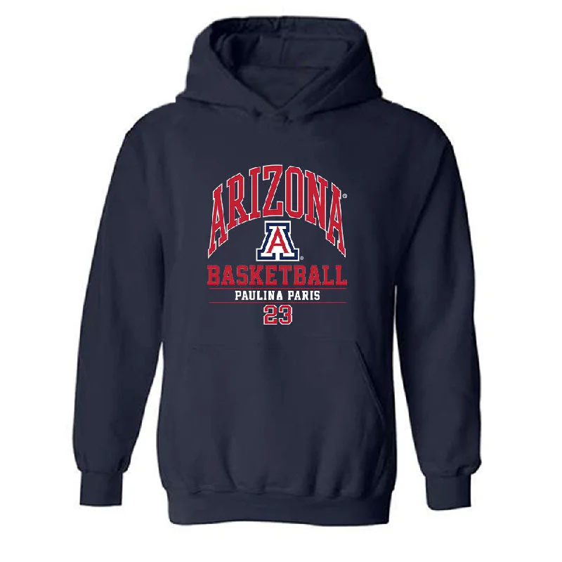 Arizona - NCAA Women's Basketball : Paulina Paris - Classic Fashion Shersey Hooded Sweatshirt Hoodie with Hem Fringe Bohemian Relaxed Arizona - NCAA Women's Basketball : Paulina Paris - Classic Fashion Shersey Hooded Sweatshirt Hoodie with Hem Fringe Bohemian Relaxed