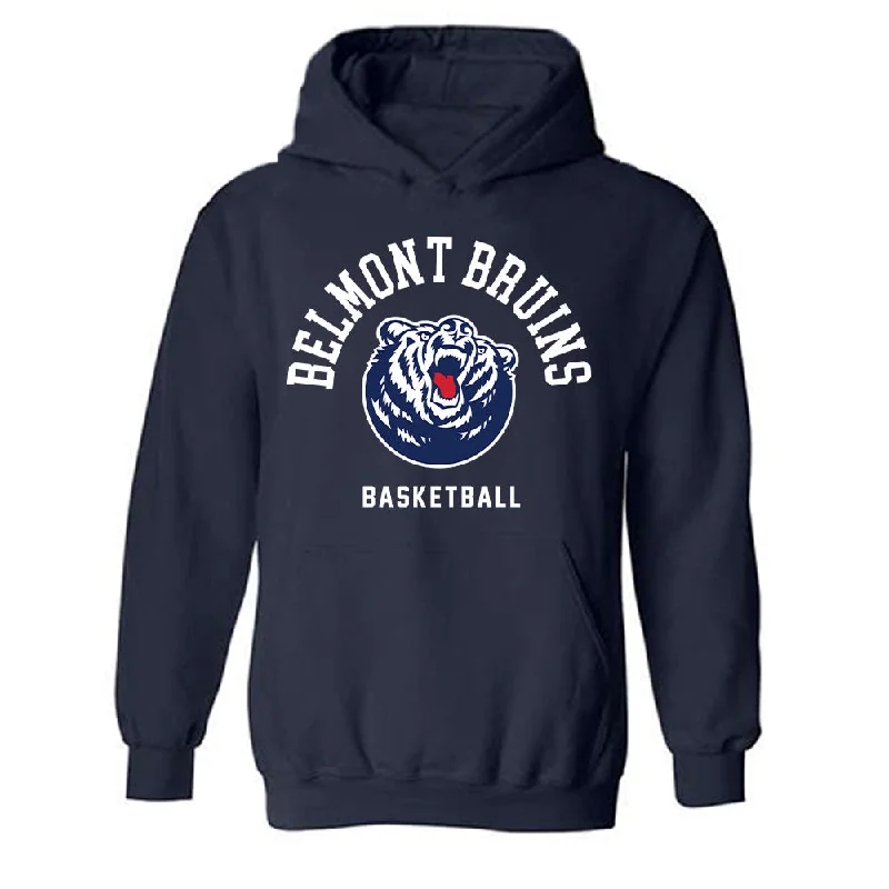 Belmont - NCAA Women's Basketball : Kensley Feltner - Classic Shersey Hooded Sweatshirt Hoodie with Front Slit Layering Stylish Belmont - NCAA Women's Basketball : Kensley Feltner - Classic Shersey Hooded Sweatshirt Hoodie with Front Slit Layering Stylish