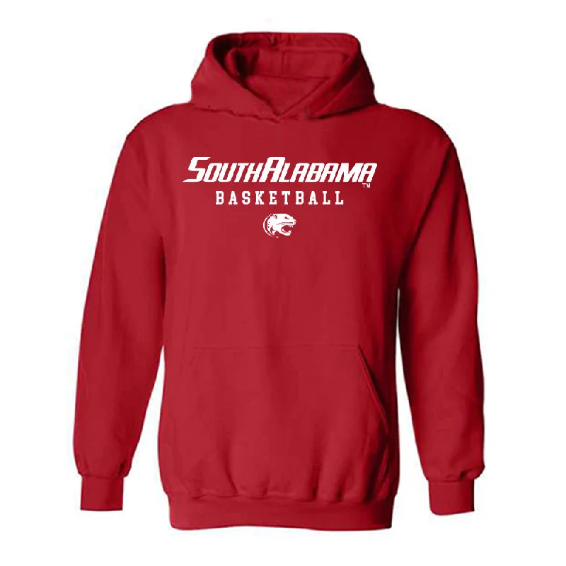South Alabama - NCAA Women's Basketball : Naomi Smitherman - Classic Shersey Hooded Sweatshirt Hoodie with Hidden Zipper Minimalist Clean South Alabama - NCAA Women's Basketball : Naomi Smitherman - Classic Shersey Hooded Sweatshirt Hoodie with Hidden Zipper Minimalist Clean